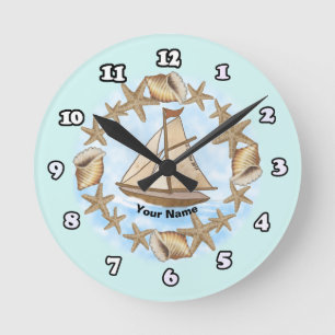Alte Schiffs-Uhr des Seemanns Runde Wanduhr