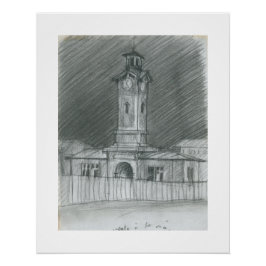 Alte Schlachthöfe von Vaugirard Paris Sketch Poste Poster