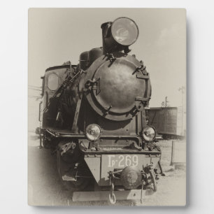 Alte Schmalspurdampflok Gr-269 Fotoplatte