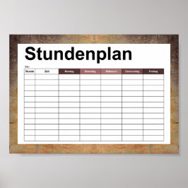 alte schmutzige Leinwand Poster