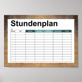 alte schmutzige Leinwand Poster