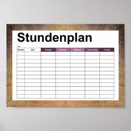 alte schmutzige Leinwand Poster