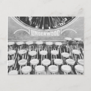 Alte Schreibmaschine Postkarte