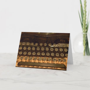 Alte Schreibmaschine zum Geburtstag Karte