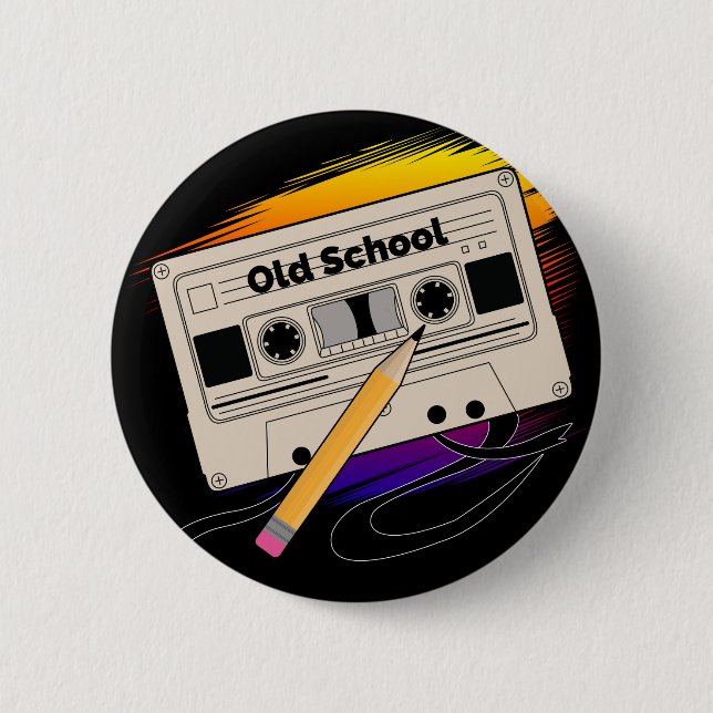 Alte Schul Erinnerungen Button (Vorderseite)