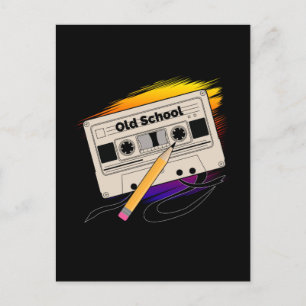 Alte Schul Erinnerungen Postkarte