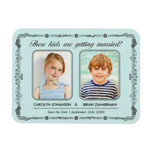 Alte Schul-Foto-Save-the-Date-Magnet Magnet