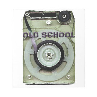 Alte Schul-Retro-8-Spur-Kassette Notizblock