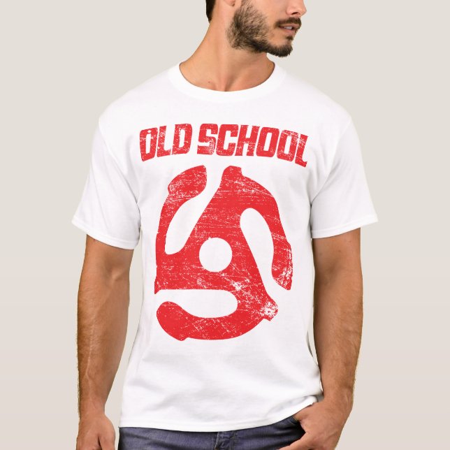 Alte Schulbeunruhigtes T-Shirt (Vorderseite)