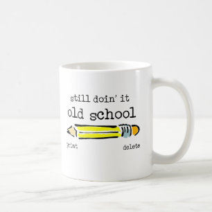 Alte Schulbleistift Lustiger Becher Humor Tasse