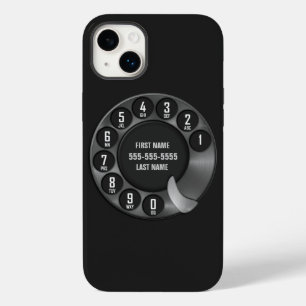 Alte Schuldrehskala-Telefon-Schwarzes Case-Mate iPhone Hülle