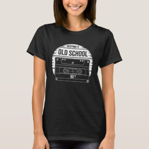 Alte Schule Awesome Retro-Kassettenband Oldies-Vib T-Shirt