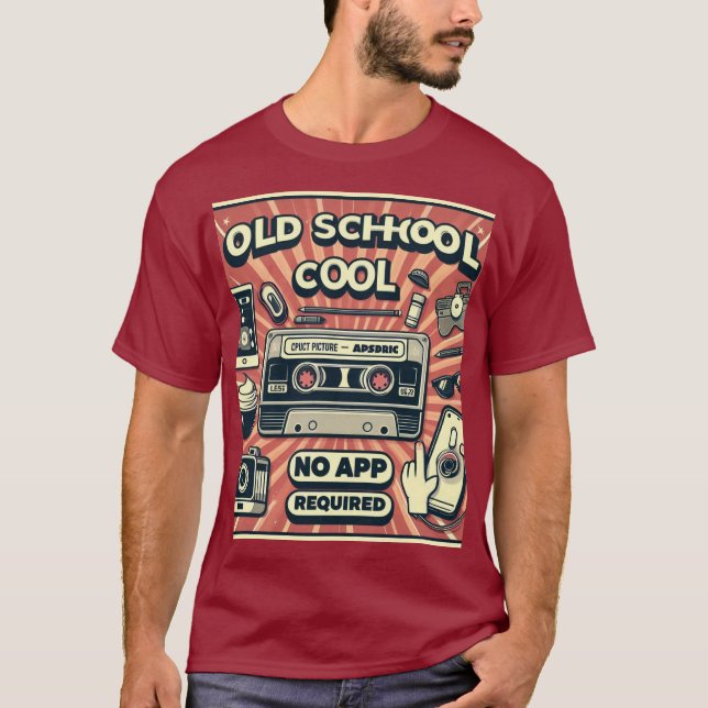 Alte Schule cool T-Shirt (Vorderseite)