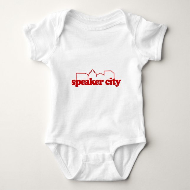 Alte Schule der Lautsprecher-Stadt Baby Strampler (Vorderseite)