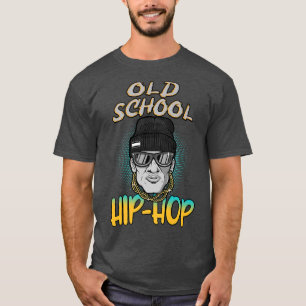 Alte Schule Hip Hop Vintag Retro Rapper Rap Musik T-Shirt