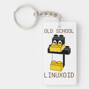 ALTE SCHULE LINUXOID SCHLÜSSELANHÄNGER
