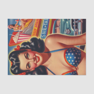 Alte Schule Mädchen der 50er Jahre Seidenpapier