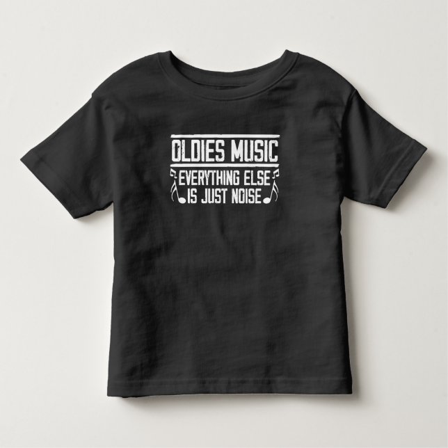Alte Schule Oldies Music Lover 90er 80er Musiker Kleinkind T-shirt (Vorderseite)