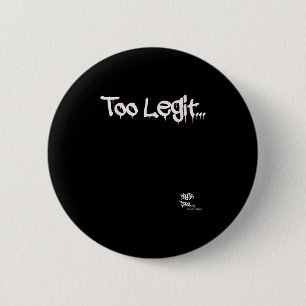 Alte Schule Rap Hip Hop Merch zu Legit Quote 90s H Button