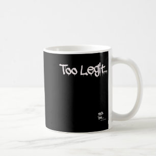 Alte Schule Rap Hip Hop Merch zu Legit Quote 90s H Kaffeetasse