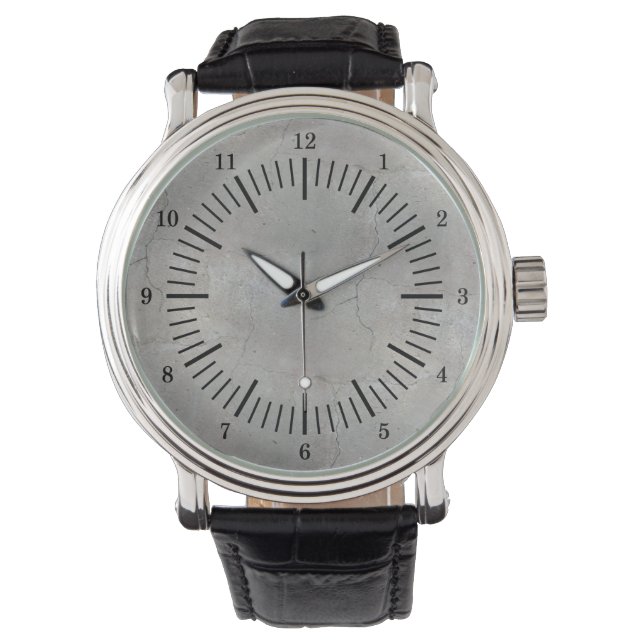 Alte Schule simulierter Beton Armbanduhr (Vorderseite)