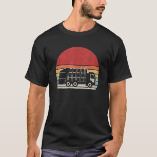 Alte Schule Vintage Retro Recycling Müll Abfall LK T-Shirt