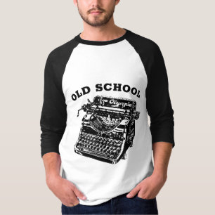 ALTE SCHULE VINTAGE TYPEWRITER T - SHIRT T-SHIRTS