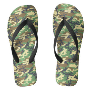 Alte Schule Woodland Camouflage Flip Flops