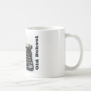 Alte Schuleschreibmaschinen-Tasse Kaffeetasse
