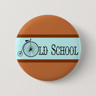 Alte Schulfahrrad-Penny-Farthing Button