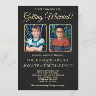 Alte SchulFotos, die Einladung Wedding sind