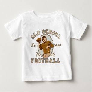 Alte Schulfußball-Kleid Baby T-shirt