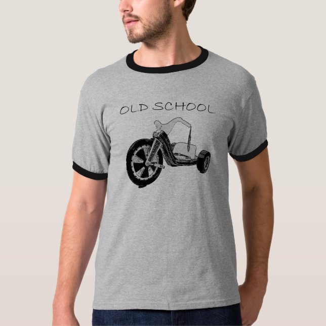 Alte Schulgroßes Rad T-Shirt (Vorderseite)