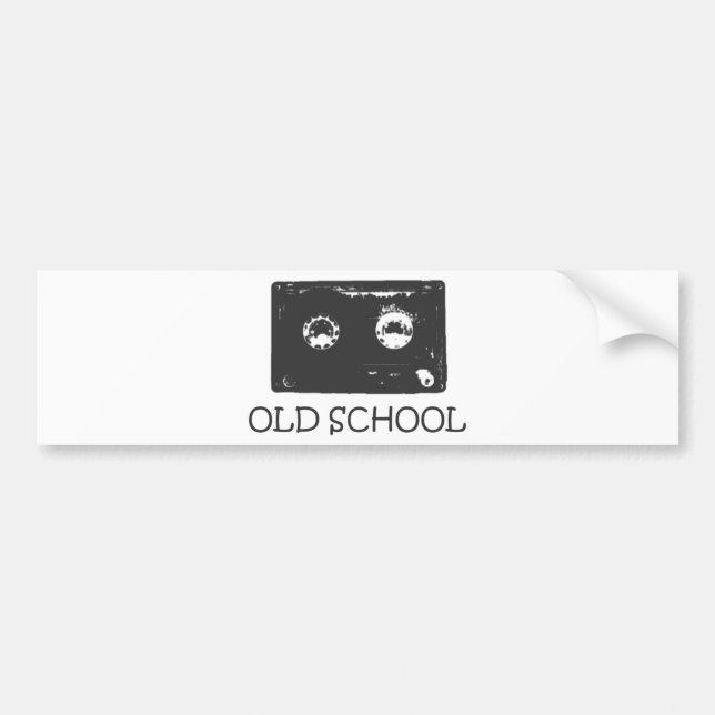 Alte Schulkassette! Autoaufkleber (Vorne)
