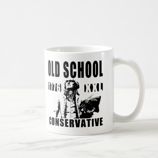 Alte Schulkonservative Thomas- JeffersonTasse Tasse (Rechts)