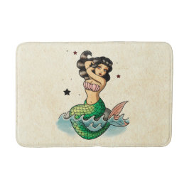 Alte Schulmeerjungfrau-Schönheit Badematte