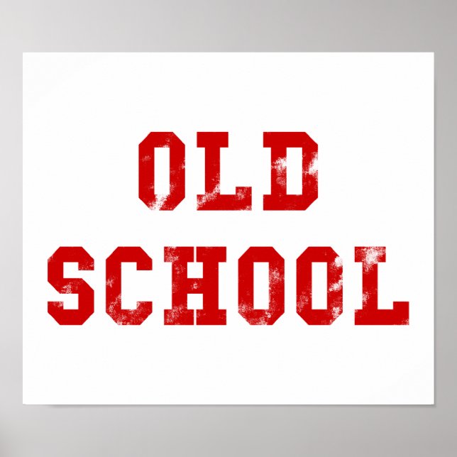 Alte Schulposter | Oldskool Geschenke Poster (Vorne)