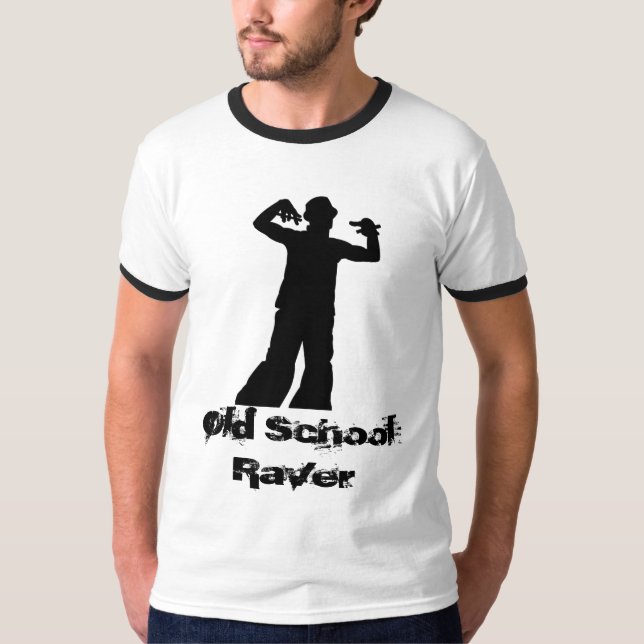 Alte Schulraver-Wecker T T-Shirt (Vorderseite)