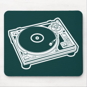 Alte SchulTurntable Mousepad