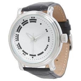 Alte Schwarz-weiße Maya-Zahlen Vector Art Armbanduhr