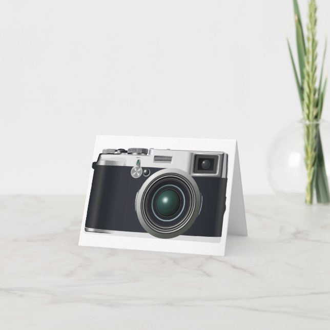 Alte Schwarze Kamera Karte (Vorderseite)