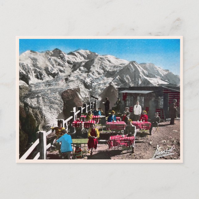 Alte Schweizer Alpen Postkarte (Vorderseite)