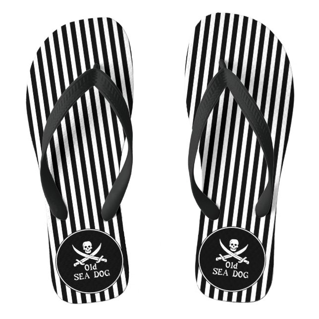 Alte See Hund Flip Flops (Fußbett)