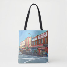Alte Seite von Hornsby Tote Tasche