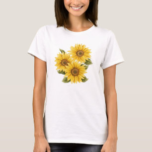 Alte Sonnenblumen T-Shirt