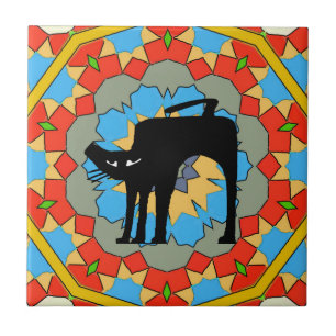 Alte Spanische Tile Reds Fliese