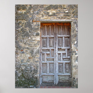 Alte spanische Tür Poster