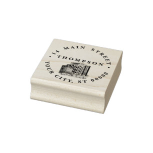 Alte Spielbretter und Spiel Namen Rücksendeadresse Gummistempel