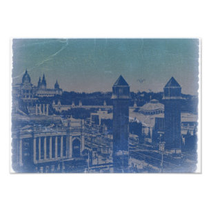 Alte Stadt Barcelonas Fotodruck