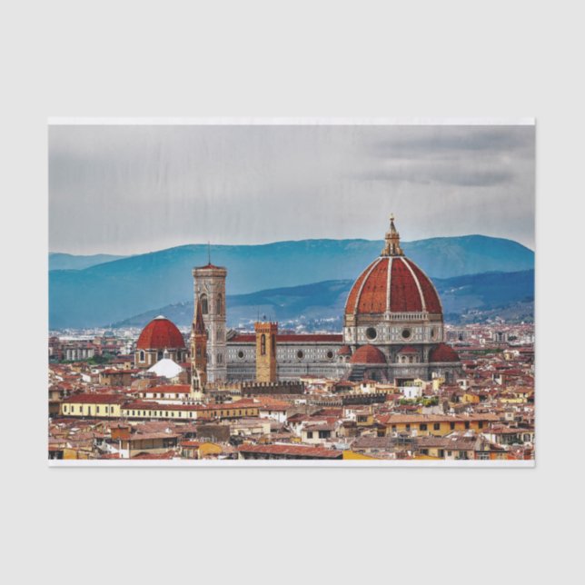 Alte Stadt Florenz, Italien-Skyline Seidenpapier (Vorderseite)